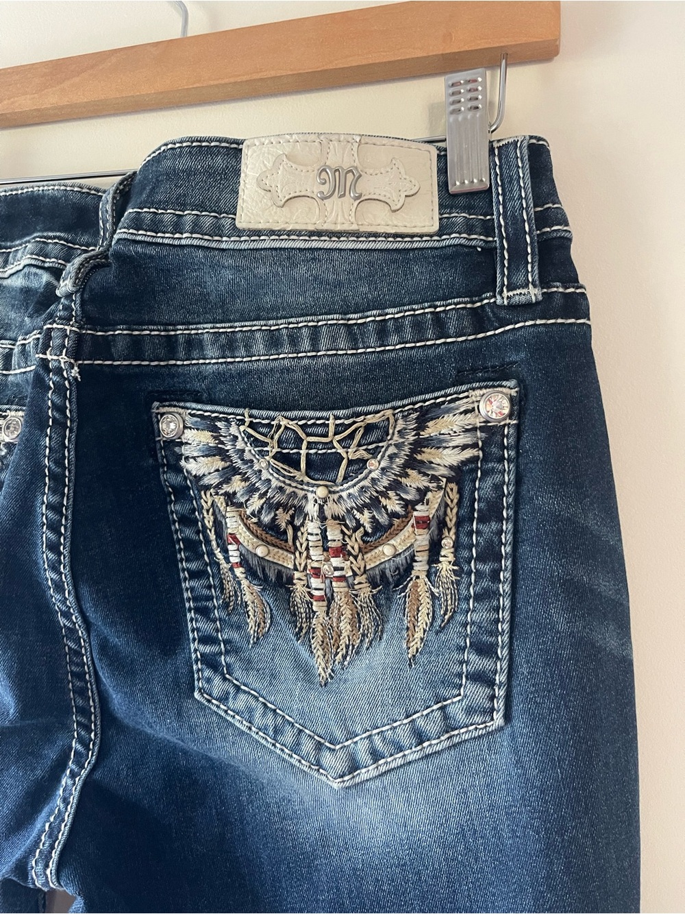 Miss Me Jeans, Women’s Mid-Rise Bootcut NWOT (Size 31, 34” Inseam) 31x34